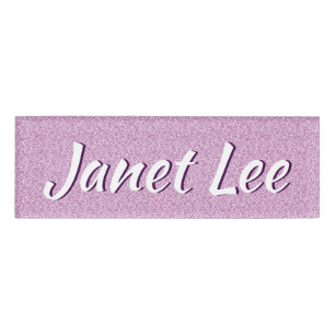 Badge D'identification Apparence pourpre rayée personnalisée