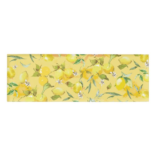 Badge D'identification Aquarelle citron IV (Devant)