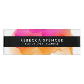 Badge D'identification Aquarelle moderne (Devant)