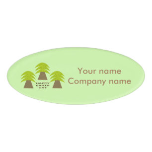 Badge D'identification Arbres de jours des terres personnalisés