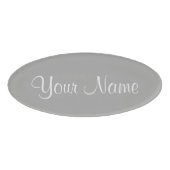 Badge D'identification Argentée (Devant)