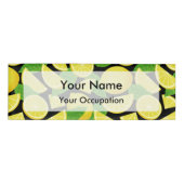 Badge D'identification Arrière - plan citron (Devant)