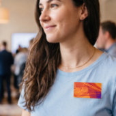 Badge D'identification Arrière - plan orange d'abrégé sur pourpre pour la