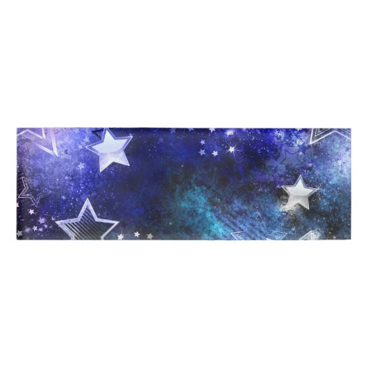 Badge D'identification Arrière - plan spatial avec étoiles (Devant)