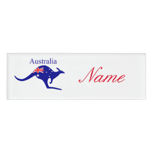 Badge D'identification Australie Drapeau Kangaroo Thunder_Cove