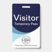 Badge d'identification avec code-barres pour visit (Avant)