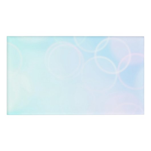 Badge D'identification Baby Bokeh - Blue (Devant)