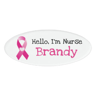 Badge D'identification Balise Bonjour personnalisée, Infirmière Im
