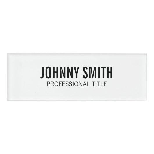 Badge D'identification Balise de nom (Devant)