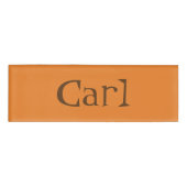 Badge D'identification Balise de nom Carl (Devant)
