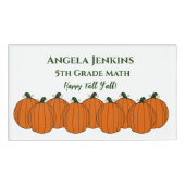 Badge D'identification Balise de nom d'automne (Devant)