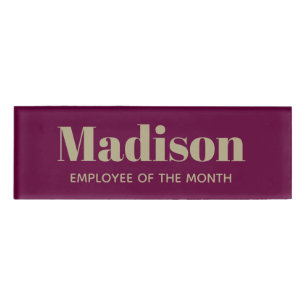 Badge D'identification Balise de nom d'employé personnalisé de police en