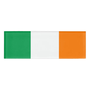 Badge D'identification Balise de nom du drapeau de l'Irlande