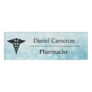 Badge D'identification Balise de nom du pharmacien personnalisé