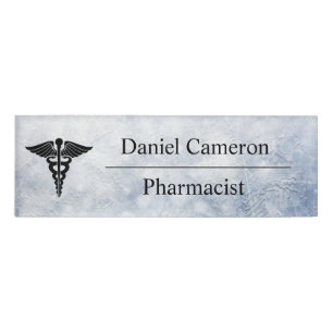 Badge D'identification Balise de nom du pharmacien personnalisé