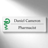 Balise de nom du pharmacien personnalisé