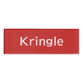 Badge D'identification Balise de nom Kringle (Devant)