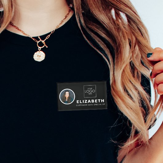 Badge D'identification Balise de nom magnétique avec logo de l'entreprise