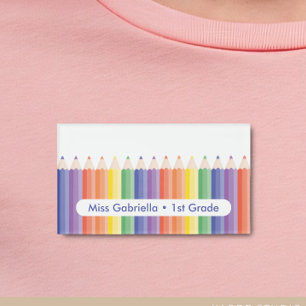 Badge D'identification Balise de nom magnétique de l'enseignant scolaire 