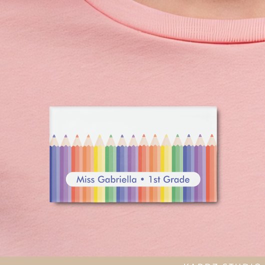 Badge D'identification Balise de nom magnétique de l'enseignant scolaire 