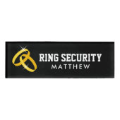 Badge D'identification Balise de nom magnétique de sécurité de l'anneau p (Devant)