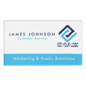 Badge D'identification Balise de nom magnétique promotionnelle avec logo (Devant)