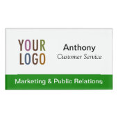 Badge D'identification Balise de nom magnétique promotionnelle avec logo  (Devant)