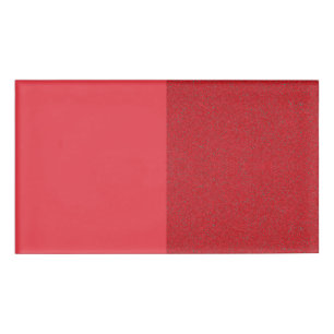 Badge D'identification Balise de nom rouge de tomate de texture fractionn