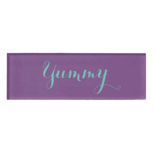 Badge D'identification Balise de nom Yummy
