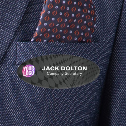 Badge D'identification Balise de titre et de nom du travail personnalisé