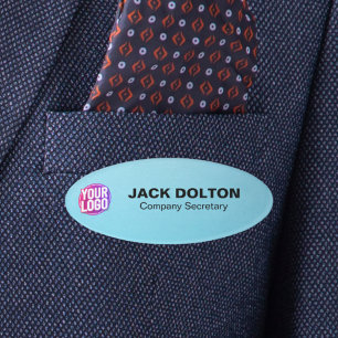 Badge D'identification Balise de titre et de nom du travail personnalisé