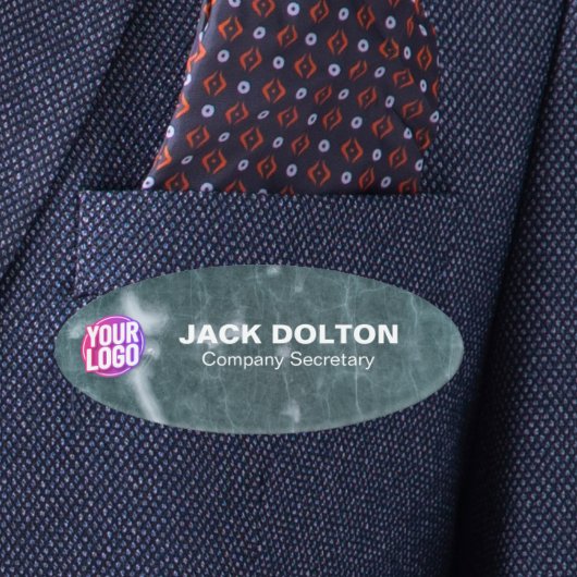 Badge D'identification Balise de titre et de nom du travail personnalisé