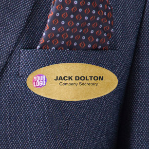 Badge D'identification Balise de titre et de nom du travail personnalisé