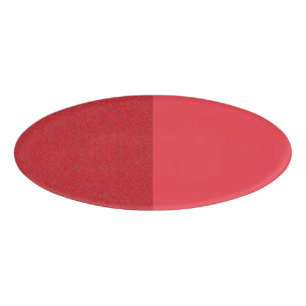 Badge D'identification Balise Demi-Texture Tomate rouge ovale - Personnal