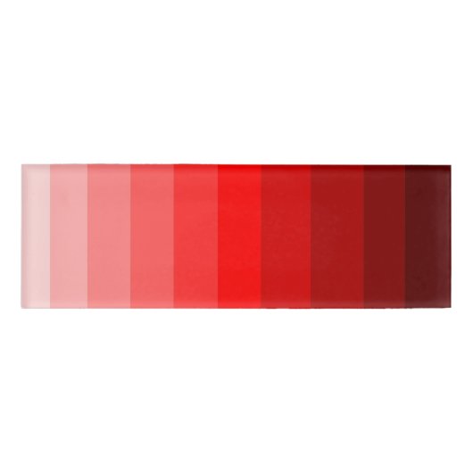 Badge D'identification Balise des nuances de nom rouge (Devant)