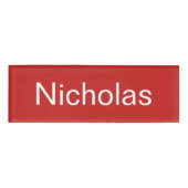 Badge D'identification Balise Nicholas Name (Devant)
