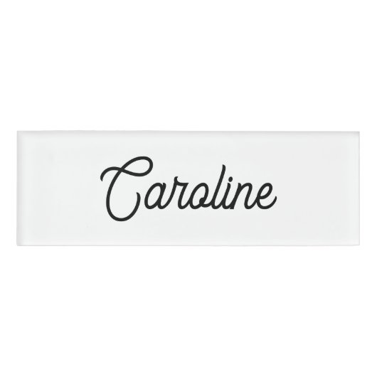 Badge D'identification Balise Nom blanc clair du personnel de l'employé d (Devant)