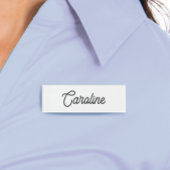 Badge D'identification Balise Nom blanc clair du personnel de l'employé d