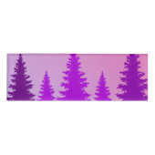 Badge D'identification Balise Nom de la forêt violette (Devant)