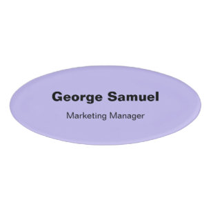 Badge D'identification Balise Nom de l'employé d'entreprise simple