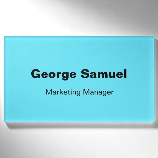 Badge D'identification Balise Nom de l'employé d'entreprise simple (Devant)