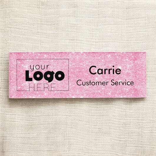 Badge D'identification Balise Nom de l'employé du logo personnalisé Parti