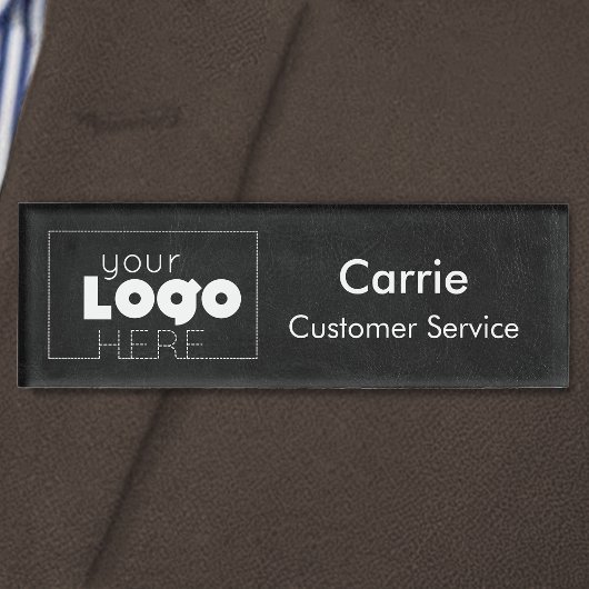 Badge D'identification Balise Nom de l'employé - Logo personnalisé en cui