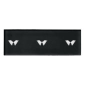 Badge D'identification Balise Nom des ailes blanches (Devant)