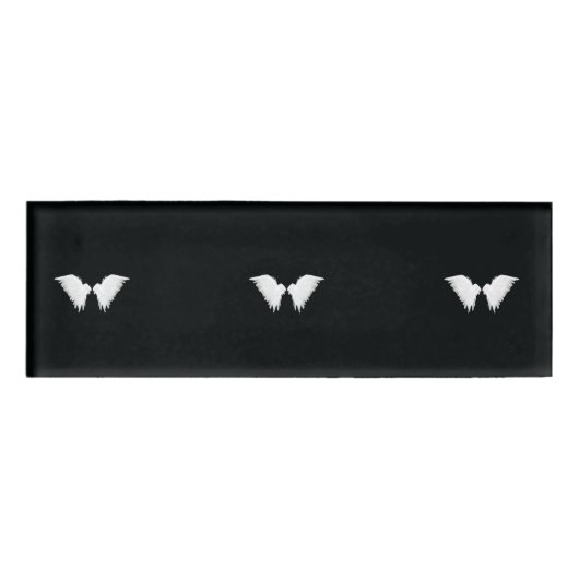Badge D'identification Balise Nom des ailes blanches (Devant)
