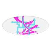 Badge D'identification Balise Nom des flèches Abstraites (Devant)