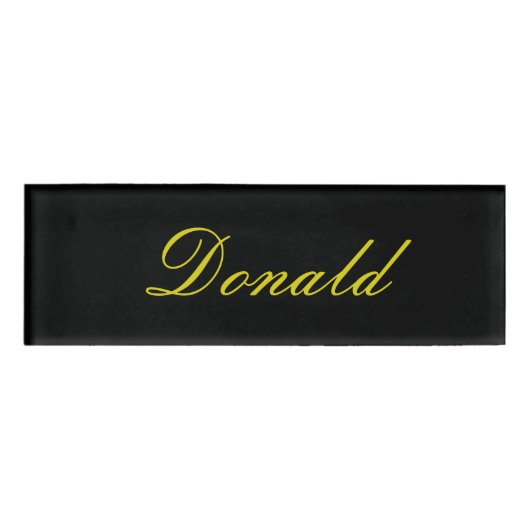 Badge D'identification Balise Nom Donald (Devant)
