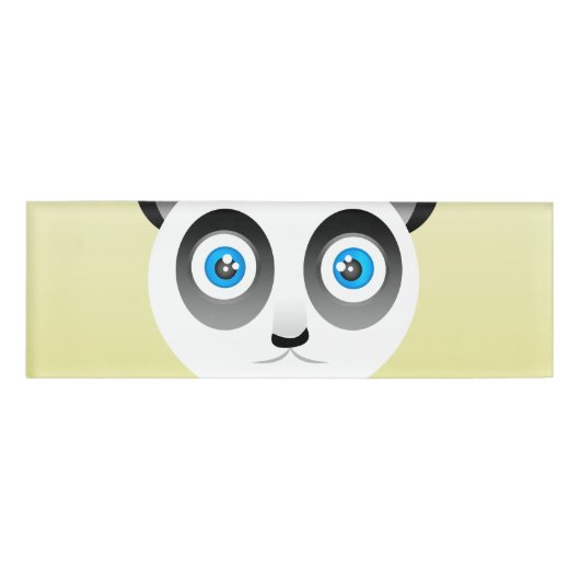 Badge D'identification Balise Nom du panda (Devant)