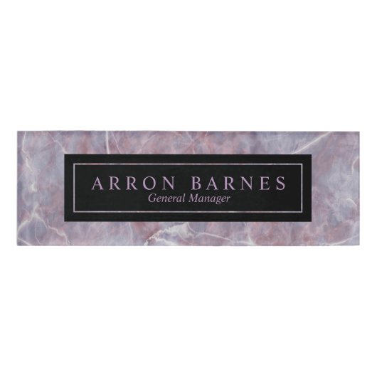 Badge D'identification Balise Nom magnétique du personnel de l'employé en (Devant)