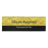 Badge D'identification Balise Nom professionnel du Modèle Faux Gold (Devant)